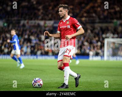 Birmingham, Großbritannien. September 2024. Birmingham, England, 16. September 2024: Ryan Barnett (29 Wrexham) am Ball während des Sky Bet League One Fußballspiels zwischen Birmingham City und Wrexham in St Andrews in Birmingham, England (Natalie Mincher/SPP) Credit: SPP Sport Press Photo. /Alamy Live News Stockfoto