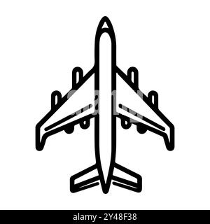 Ebenensymbol oder modernes Liniensymbol. Vektorgrafik und Ikonendesign mit auffälligen Konturen. Schwarz-weiß Pixel Perfect minimalistisches Symbol isoliert weiß Stock Vektor