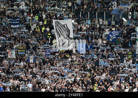 Rom, Italien. September 2024. September 2024, Stadio Olimpico, Roma, Italien; Fußball der Serie A; Lazio gegen Hellas Verona; Lazios Unterstützer Credit: Roberto Ramaccia/Alamy Live News Stockfoto