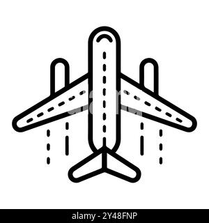 Ebenensymbol oder modernes Liniensymbol. Vektorgrafik und Ikonendesign mit auffälligen Konturen. Schwarz-weiß Pixel Perfect minimalistisches Symbol isoliert weiß Stock Vektor