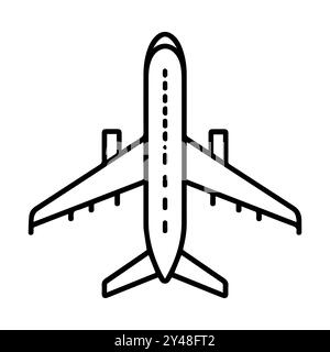 Ebenensymbol oder modernes Liniensymbol. Vektorgrafik und Ikonendesign mit auffälligen Konturen. Schwarz-weiß Pixel Perfect minimalistisches Symbol isoliert weiß Stock Vektor