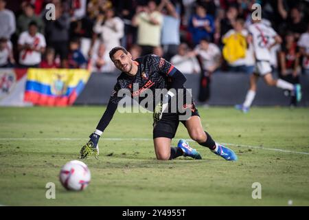 Spanisches La Liga es Sports Fußballspiel Rayo Vallecano gegen Osasuna im Vallecas Stadion in Madrid, 16. September 2024 900/Cordon Press Stockfoto