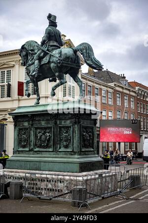 DEN HAAG - Noordeinde-Palast für die Feier von Prinsjesdag. Am dritten Dienstag im September beginnt das neue Arbeitsjahr der Regierung. ANP RAMON VAN FLYMEN niederlande aus - belgien aus Stockfoto