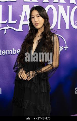 Los Angeles, USA. September 2024. Simji ist am 16. September 2024 im El Capitan Theatre in Hollywood, KALIFORNIEN, bei der Ankunft von Marvel Television’s „Agatha All Along“ auf Disney dabei. (Foto: Corine Solberg/SIPA USA) Credit: SIPA USA/Alamy Live News Stockfoto