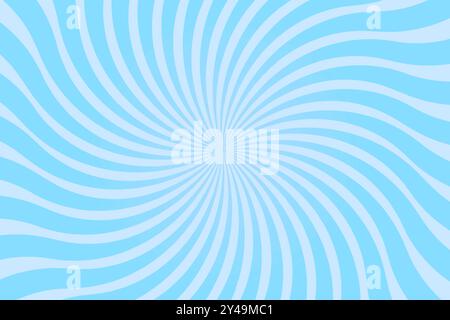 Blauer Candy Cream Swirl Verdrehter Spiralhintergrund Stock Vektor