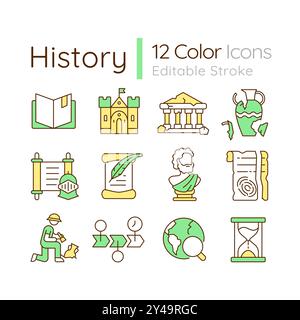 Verlauf RGB-Farbsymbole festgelegt Stock Vektor