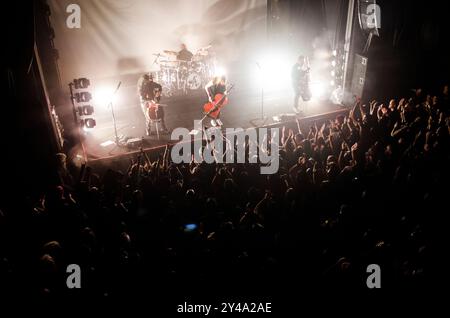 Apocalyptica im Gagarin 205 Live Music Space, Athen/Griechenland, September 2024 Stockfoto