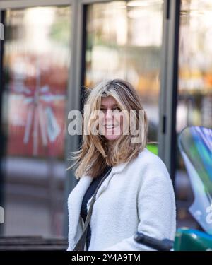 London, England, Großbritannien. September 2024. Kate Galloway kommt in den Global Radio Studios für ihre morgendliche Radiosendung Credit: Richard Lincoln/Alamy Live News Stockfoto