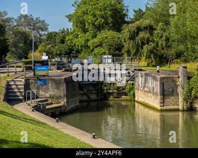 Godstow Lock, Themse, Oxford, Oxfordshire, England, Großbritannien, GB. Stockfoto