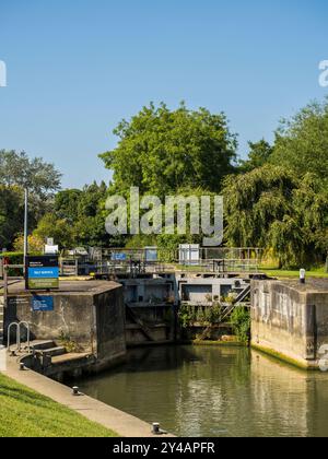 Godstow Lock, Themse, Oxford, Oxfordshire, England, Großbritannien, GB. Stockfoto