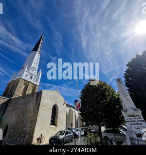 Kirche Saint-Etienne, Ars-en-Ré, Insel Ré, Deux-Sèvres, Frankreich Stockfoto
