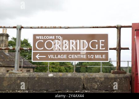 Bahnhof Corbridge in Northumberland Stockfoto