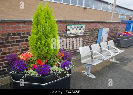 Bahnhof Corbridge in Northumberland Stockfoto