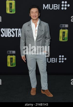 Los Angeles, USA. September 2024. Chin Han kam am 16. September 2024 zur Premiere von „The Substance“ Los Angeles im Directors Guild Theatre in Los Angeles, CA. © Majil/ Credit: AFF/Alamy Live News Stockfoto