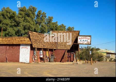 Historisches Bagdad Cafe an der Route 66 in Newberry Springs, Kalifornien Stockfoto