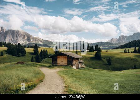 Atemberaubende Landschaft der Alpe di Stockfoto