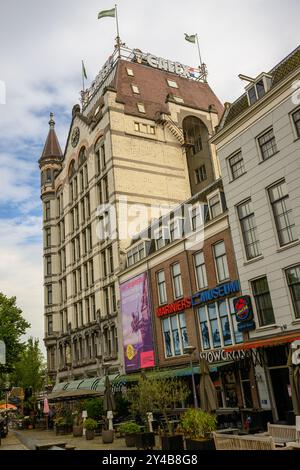 Eine Nahaufnahme der Witte Huis, Rotterdam, Niederlande Stockfoto