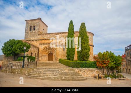 Kirche von San Andres. Terradillos de Esgueva, Provinz Burgos, Castilla Leon, Spanien. Stockfoto