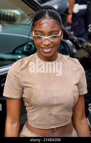 Mailand, Italien. September 2024. Normani kommt am 17. September 2024 zur Fendi Fashion Show während der Mailand Fashion Week Damenkollektion – Frühjahr/Sommer 2025 in Mailand, Italien. Foto: Marco Piovanotto/ABACAPRESS. COM Credit: Abaca Press/Alamy Live News Stockfoto