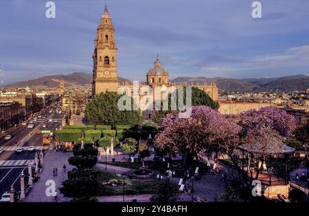 Mexiko, Morelia - Kathedrale des Göttlichen Erlösers von Morelia Stockfoto