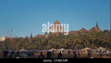 Mumbai, Maharashtra, Indien. High Court Bombay. High Court Bombay Gebäude bei Sonnenuntergang. Der High Court of Bombay ist der High Court der staaten von Stockfoto