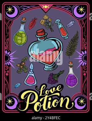 Fröhliches halloween Banner oder Party Einladung Hintergrund mit violetten Nebelwolken und Kürbissen Stock Vektor
