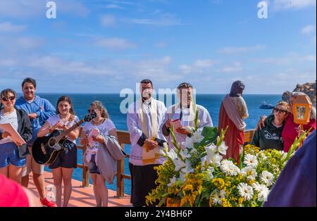 Berlenga Island, Portugal: 22. Juni 2024: Festival zu Ehren des heiligen Johannes des Täufers auf der Insel Berlenga, Peniche. Portugal Stockfoto