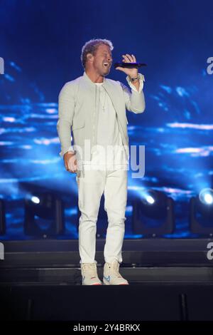 Gluecksgefuehle Festival 2024 Backstreet Boys Nick Carter beim Glücksgefühle Festival auf dem Hockenheimring am 13.09.2024 Hockenheim Hockenheimring Baden-Württemberg *** Gluecksgefuehle Festival 2024 Backstreet Boys Nick Carter beim Glücksgefühle Festival auf dem Hockenheimring am 13 09 2024 Hockenheim Hockenheimring Baden-Württemberg Stockfoto