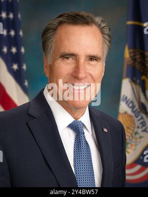 Mitt Romney. Porträt des US-Senators aus Utah, Willard Mitt Romney (* 1947), offizielles Porträt, 2019 Stockfoto