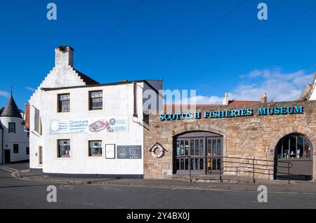 Außenansicht des Scottish Fisheries Museum in Anstruther, East Neuk of Fife, Schottland Stockfoto