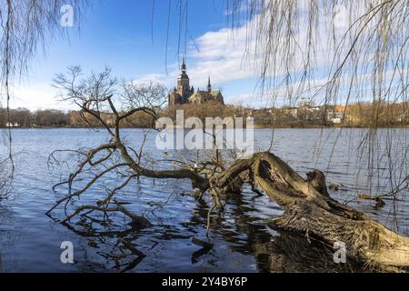 Blick auf den Knieperteich Stockfoto