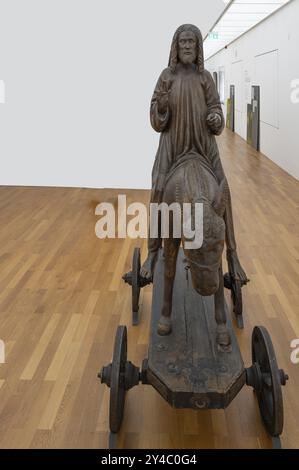 Christus auf dem Palmenesel, um 1500, Zeppelinmuseum, Friedrichshafen, Baden-Württemberg, Deutschland, Europa Stockfoto