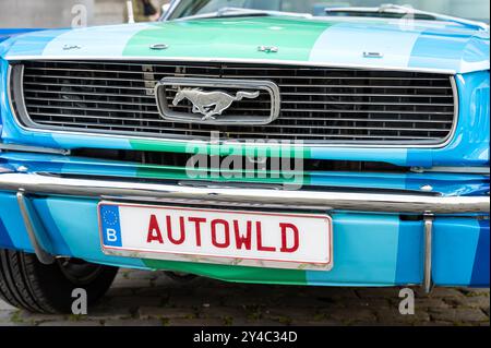 Etterbeek, Brüssel, Belgien, 14. September 2024 - Ford Mustang im Automuseum Stockfoto