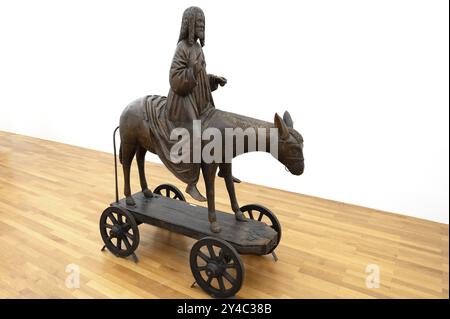 Christus auf dem Palmenesel, um 1500, Detail, Zeppelin Museum, Friedrichshafen, Baden-Württemberg, Deutschland, Europa Stockfoto