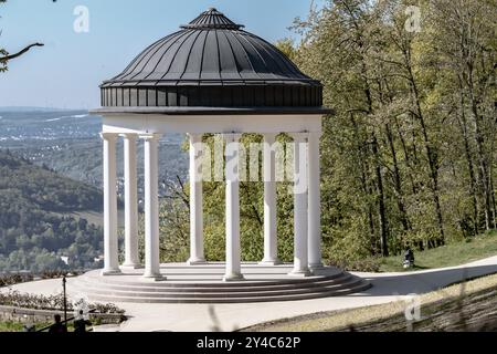 Ruedesheim, Niederwald Tempel Stockfoto