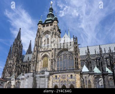 Der wunderschöne Veitsdom in Prag, Tschechien, Europa Stockfoto