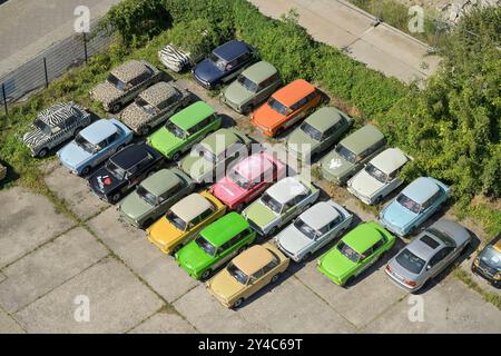 Trabi World, Zimmerstraße, Wilhelmstraße, Mitte, Berlin, Deutschland *** Trabi World, Zimmerstraße, Wilhelmstraße, Mitte, Berlin, Deutschland Stockfoto