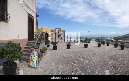 Blick auf die Altstadt von Castelsardo, Sardinien Stockfoto