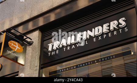 Trailfinders Büros in Cheapside, London Stockfoto