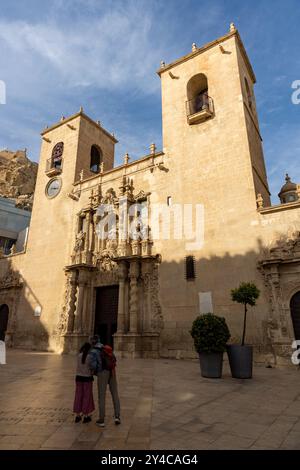 Kathedrale St. Nikolaus von Bari in Alicante, Spanien. Stockfoto