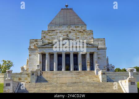 Kriegsdenkmal, Shrine of Remembrance in der St Kilda Road in Melbourne, Victoria Stockfoto