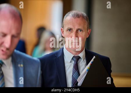 Edinburgh Schottland, Vereinigtes Königreich 17. September 2024. Michael Matheson MSP im schottischen Parlament. Credit sst/alamy Live News Stockfoto