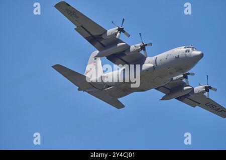 Cleveland National Airshow. Flughafen Burke Lakefront. 1. September 2024 C-130 Hercules Stockfoto
