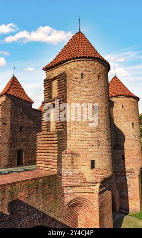 Berühmte Warschauer Barbakane in der Altstadt, Polen, Europa Stockfoto