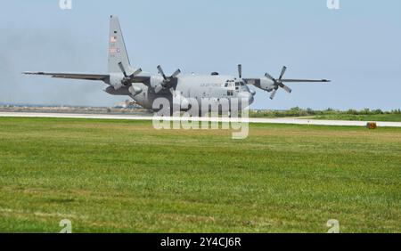 Cleveland National Airshow. Flughafen Burke Lakefront. September 2024. C-130 Hercules Stockfoto