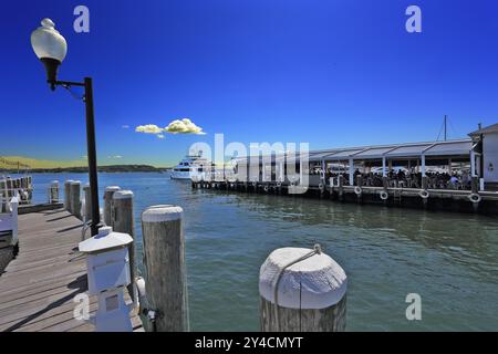 Greenport Harbor am nördlichen Fork der östlichen Long Island Stockfoto