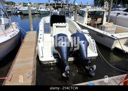 Marina Stony Brook Long Island NY Stockfoto