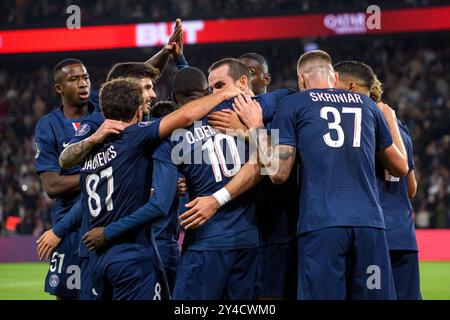 Paris, Frankreich. September 2024. Julien Mattia/Le Pictorium - PSG - Brest - 14/09/2024 - France/Ile-de-France (Region)/Paris - am 4. Tag der Mc Donald's Ligue 1, zwischen PSG und Stade Brestois im Parc des Princes, am 14. September 2024 Credit: LE PICTORIUM/Alamy Live News Stockfoto