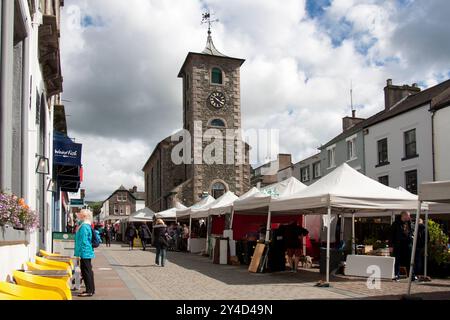 Stadtzentrum von Keswick, Lake District, Cumbria, England Stockfoto