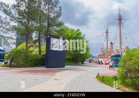 Baltimore National Aquarium Park im Baltimore Inner Harbor. Stockfoto